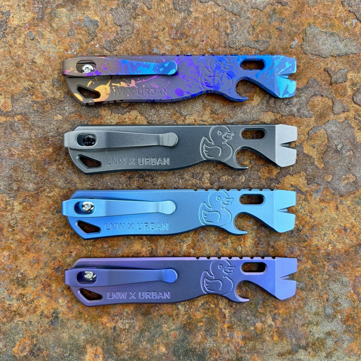 Urban EDC Exclusive Seigaiha v1.1 Titanium Prybar